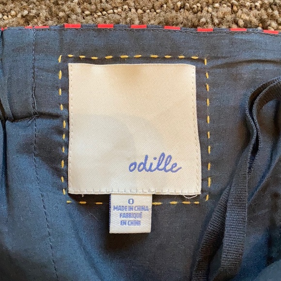 Anthropologie Odille navy and red halter top - Picture 2 of 2